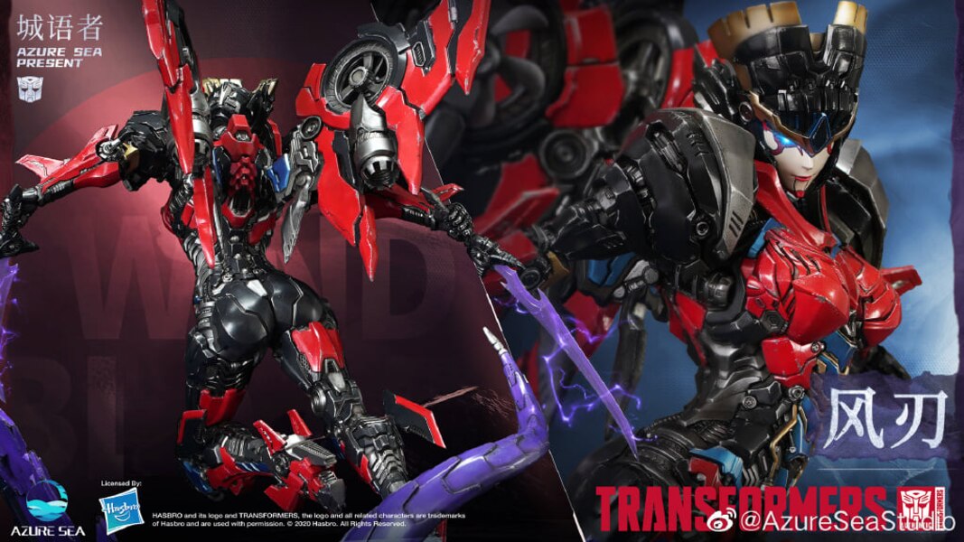 AzureSea Studio Transformers Windblade Statue Color Image  (42 of 42)
